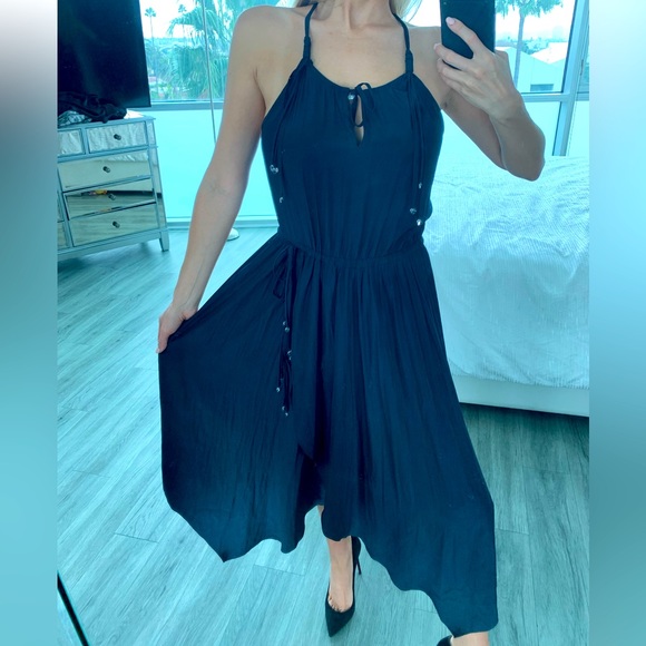 Calypso St. Barth Dresses & Skirts - Calypso St.Barth Navy silky dress